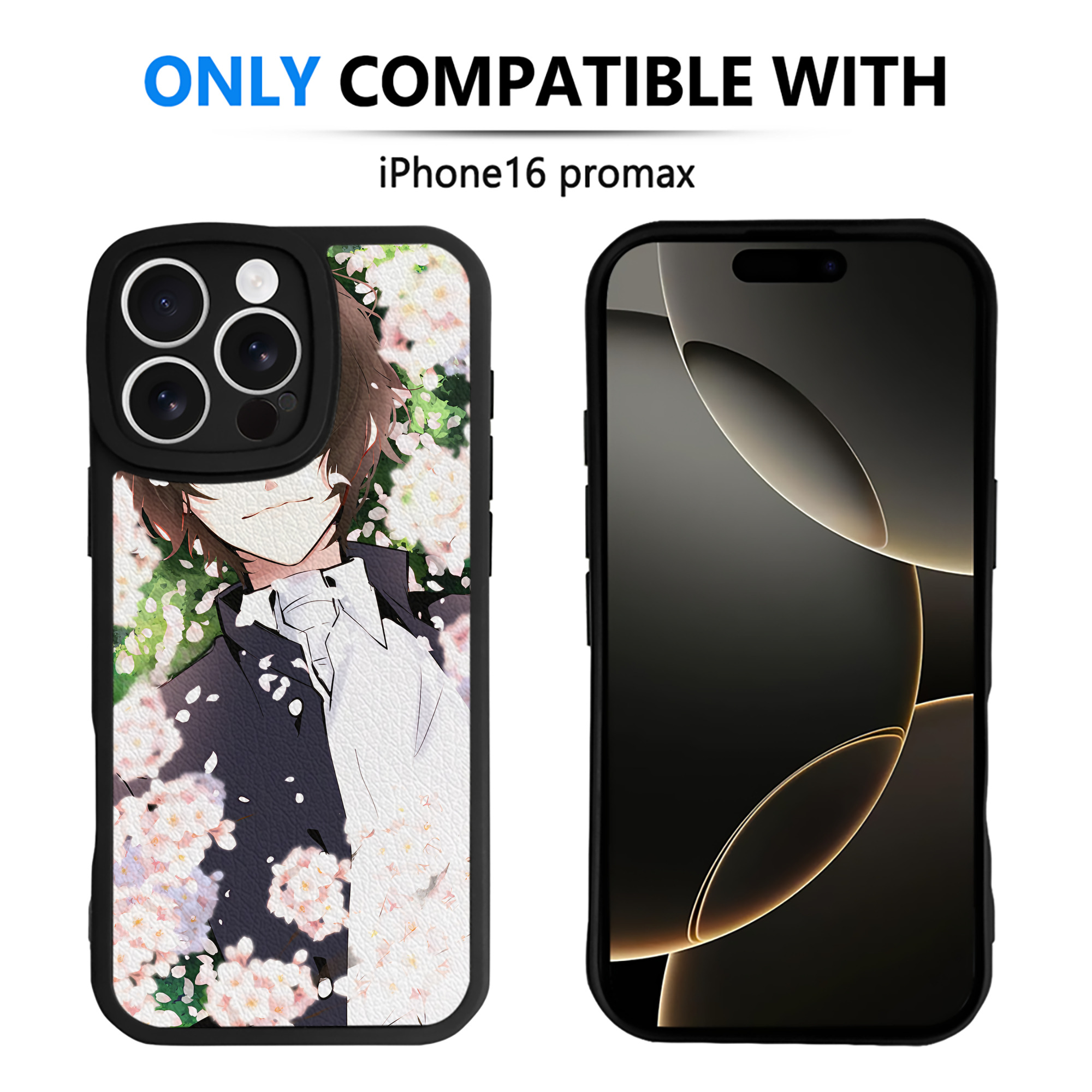 （画像用） 文豪ストレイドッグス Bungo Stray Dogs 【iPhone 16シリーズ対応】シリコンスマホケース（レザー調） 材質：シリコン